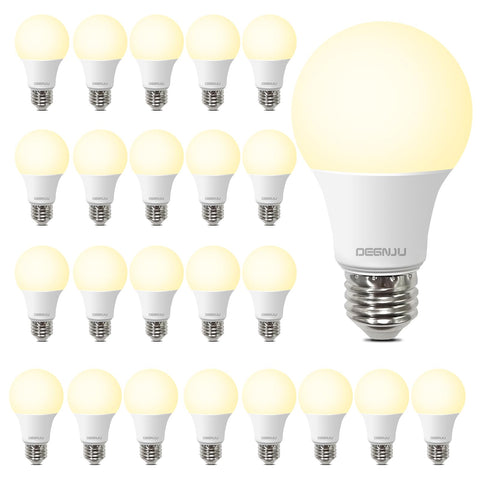 DEGNJU soft white 2700K bulb in a lamp creates cozy ambience.