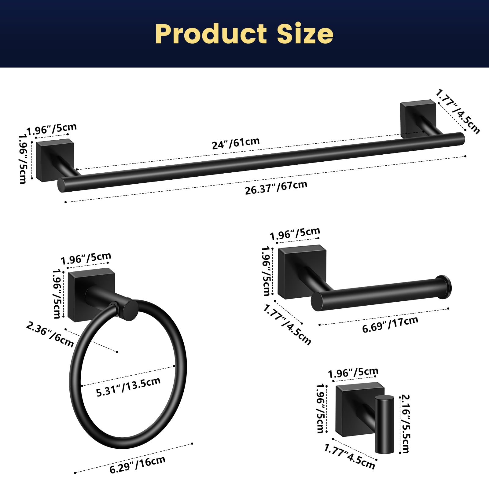DEGULAS installation kit includes everything for secure mounting