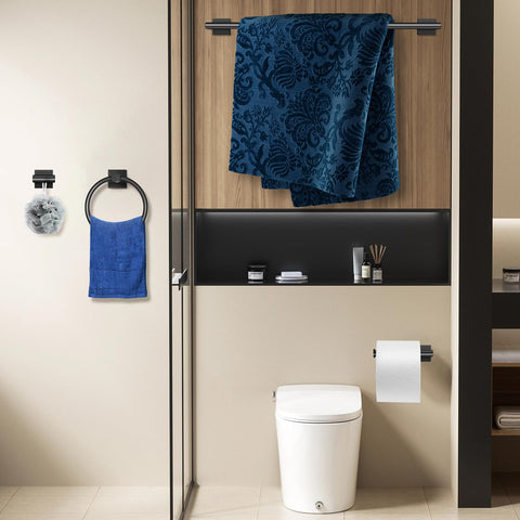 DEGULAS matte black finish blends with any decor and resists daily wear