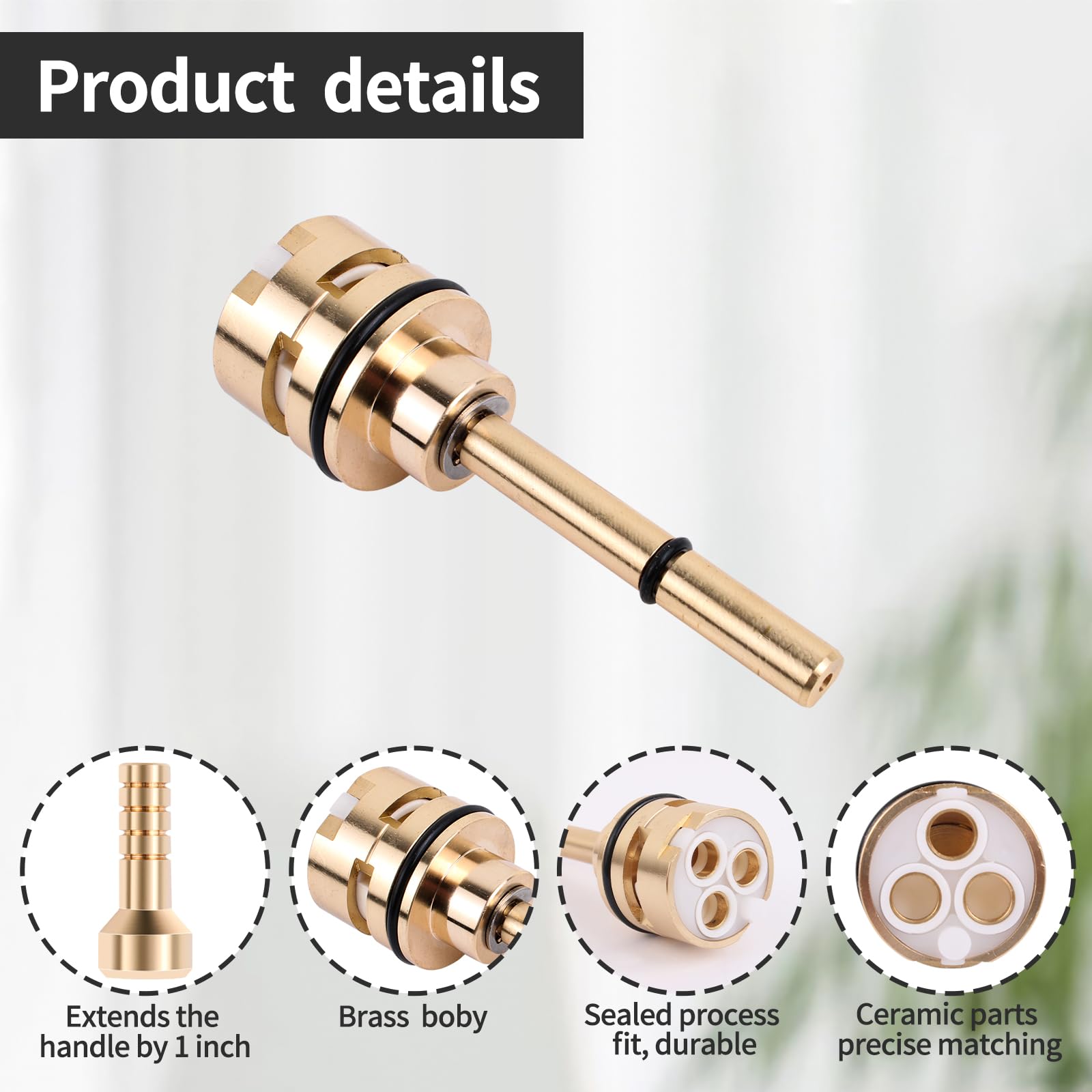 Durable brass core of RP51919 ensures consistent performance