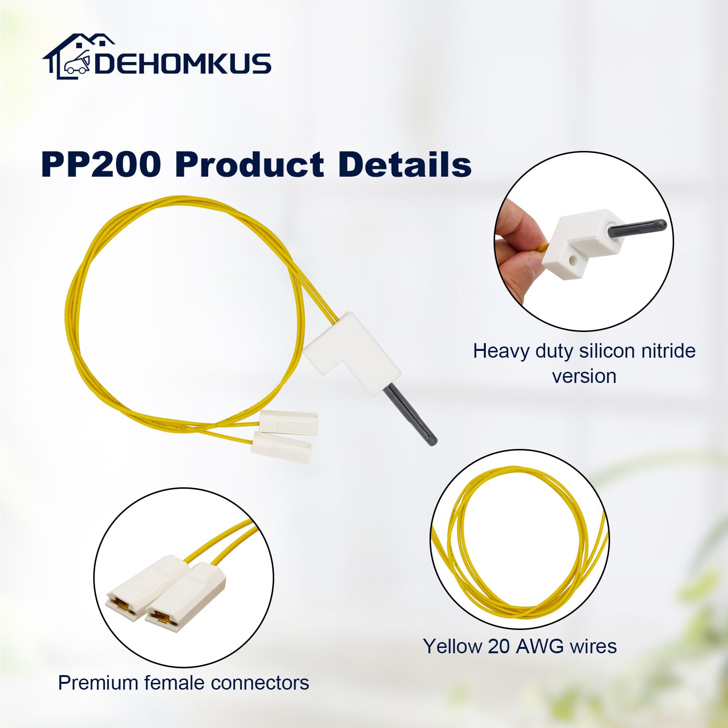 DEHOMKUS Master heater-ignitor fit ensures proper replacement