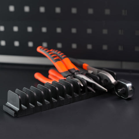 DEHOYI black plier organizer kit blends with tool chests and drawers.