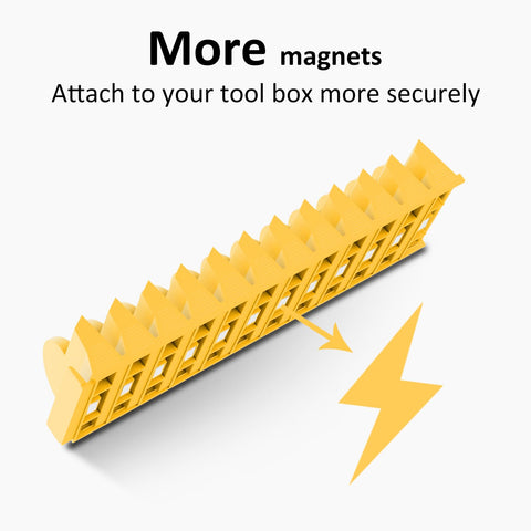 DEHOYI yellow magnets secure wrenches during use for stability