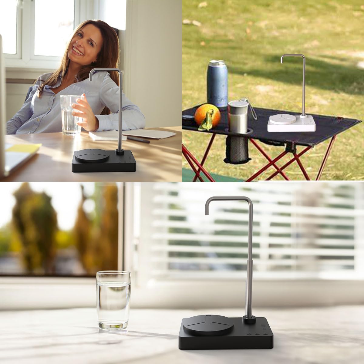 DeiryuRay desk water dispenser in home or office setups for convenient hydration.