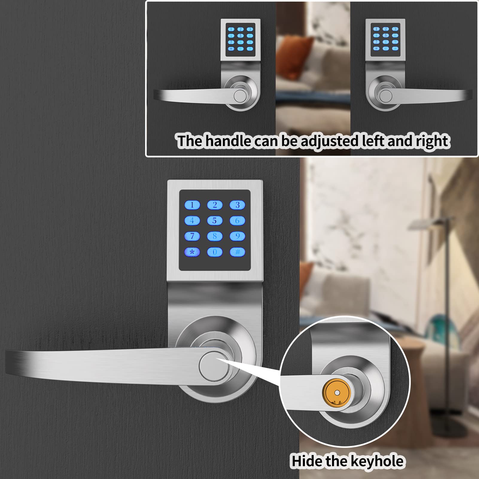DeJAVU Lighting low battery reminder interface on the door lock.