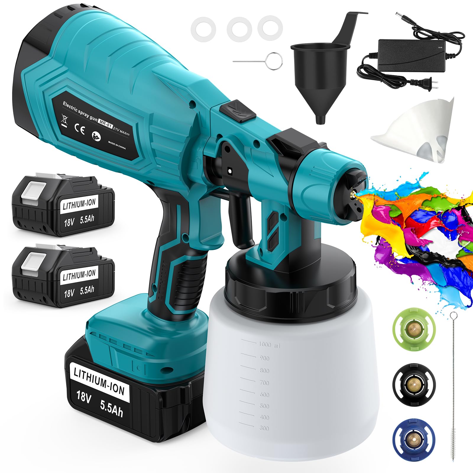 DEJUNPIOOL cordless paint sprayer for portable furniture and cabinets finishing