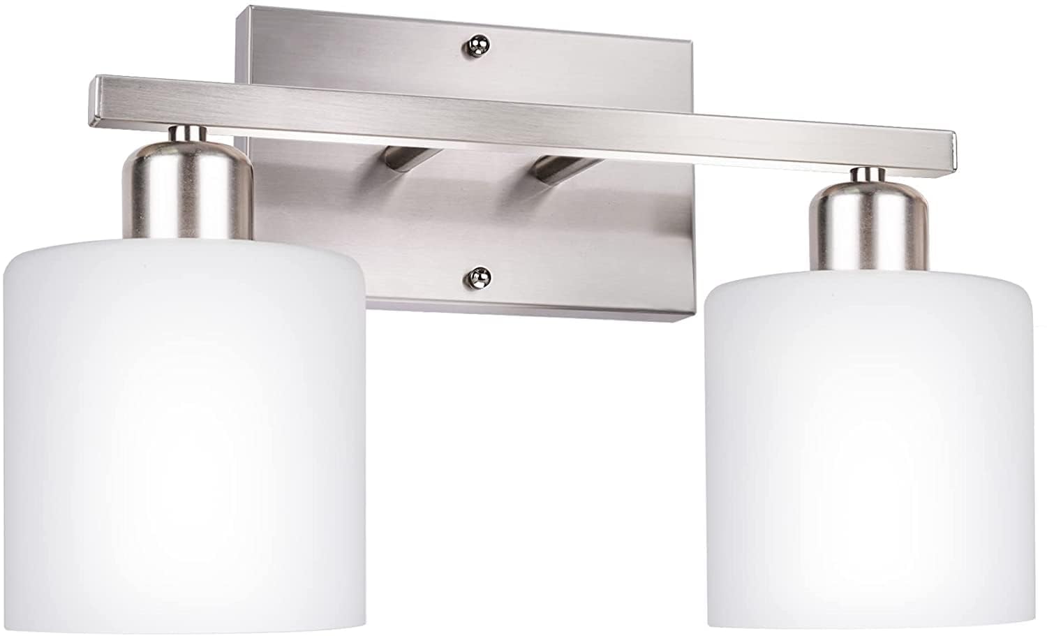 Dekang vanity light over mirror in brushed nickel enhancing bathroom task lighting