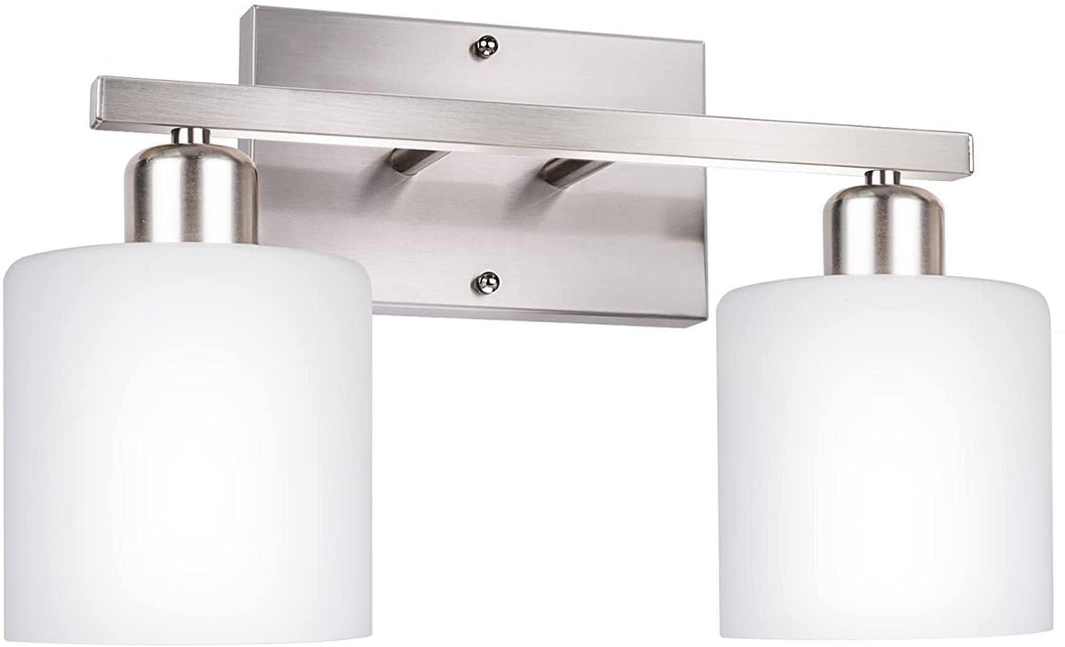 Dekang vanity light over mirror in brushed nickel enhancing bathroom task lighting