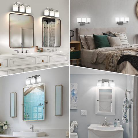 Dekang E26-base bathroom light compatible with a range of bulbs.
