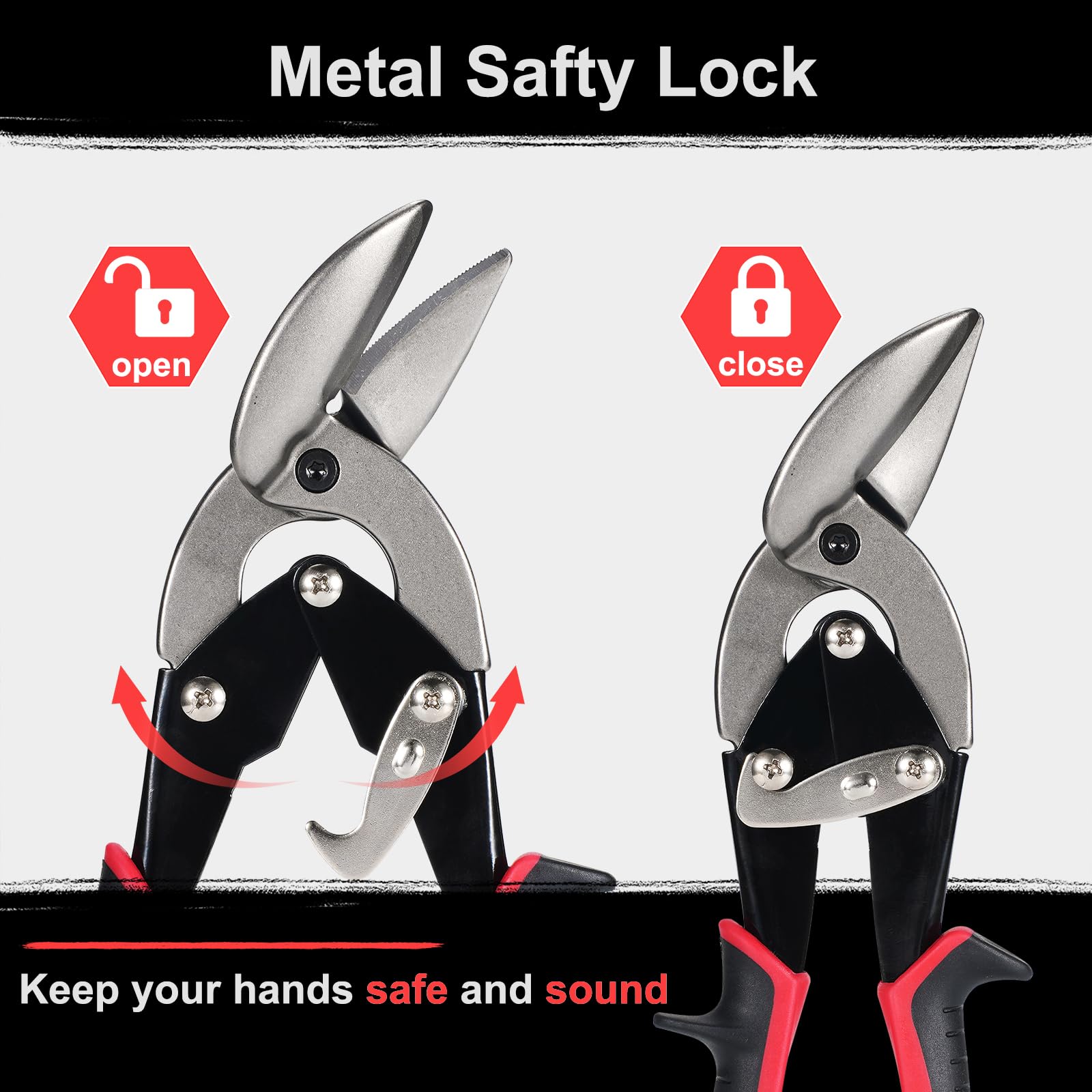 DEKELIY Aviation tin snips straight-cut clarity for quick, consistent results.