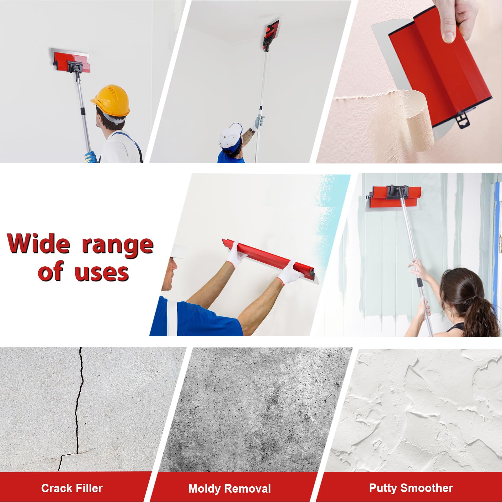 DEKEones drywall finishing on a large surface appears smooth and even.