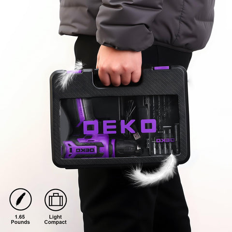 Forward and reverse switch on DEKOPRO drill for tightening and removal