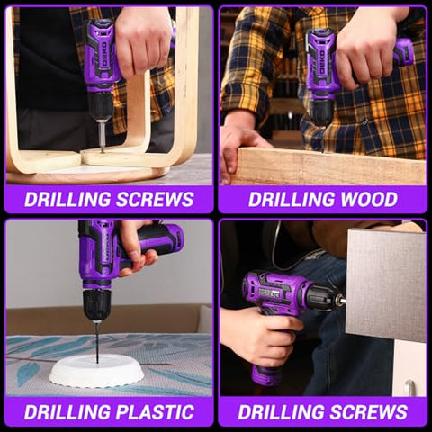 Compact storage case for DEKOPRO drill and bits