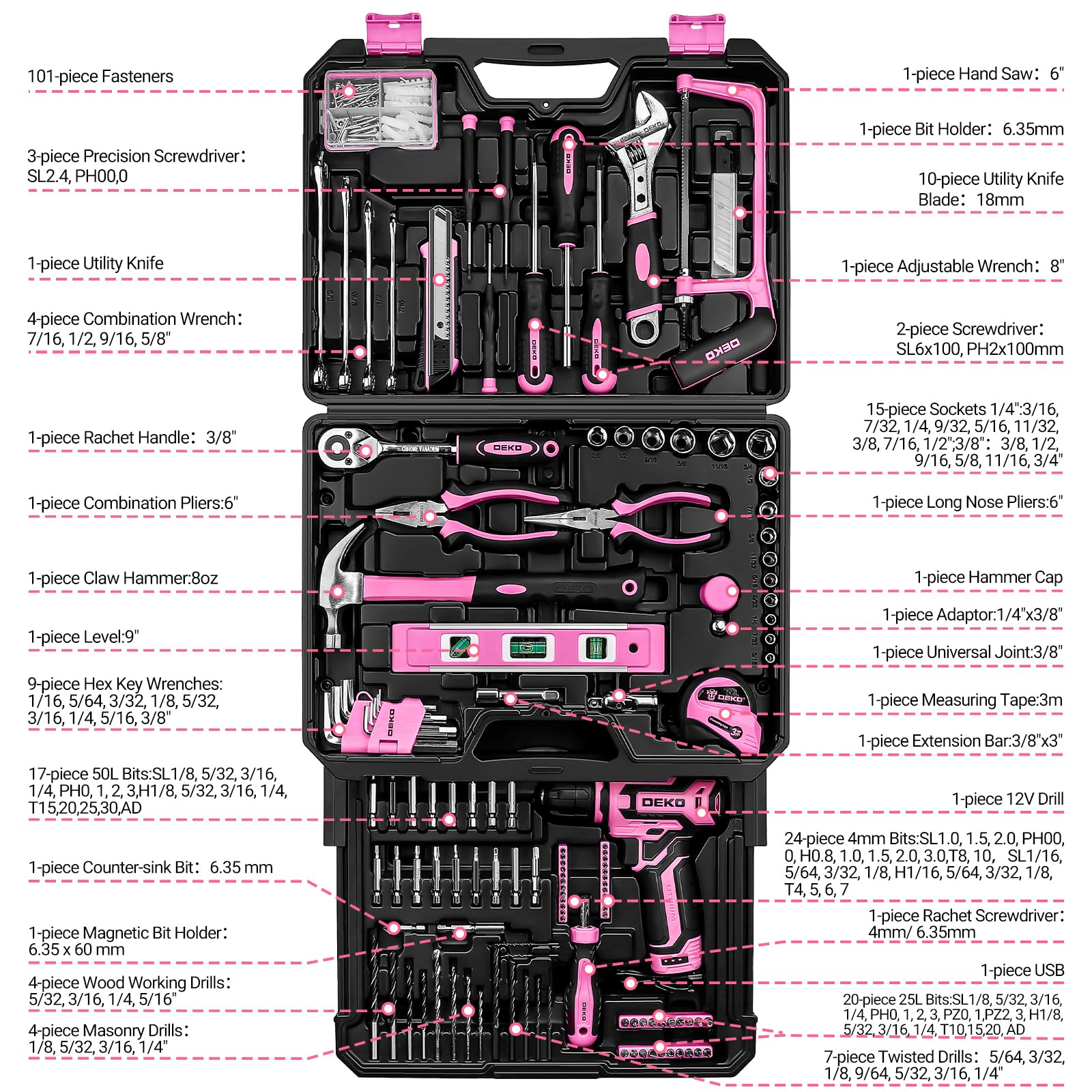 DEKOPRO 12V cordless drill ready for quick DIY tasks and furniture assembly