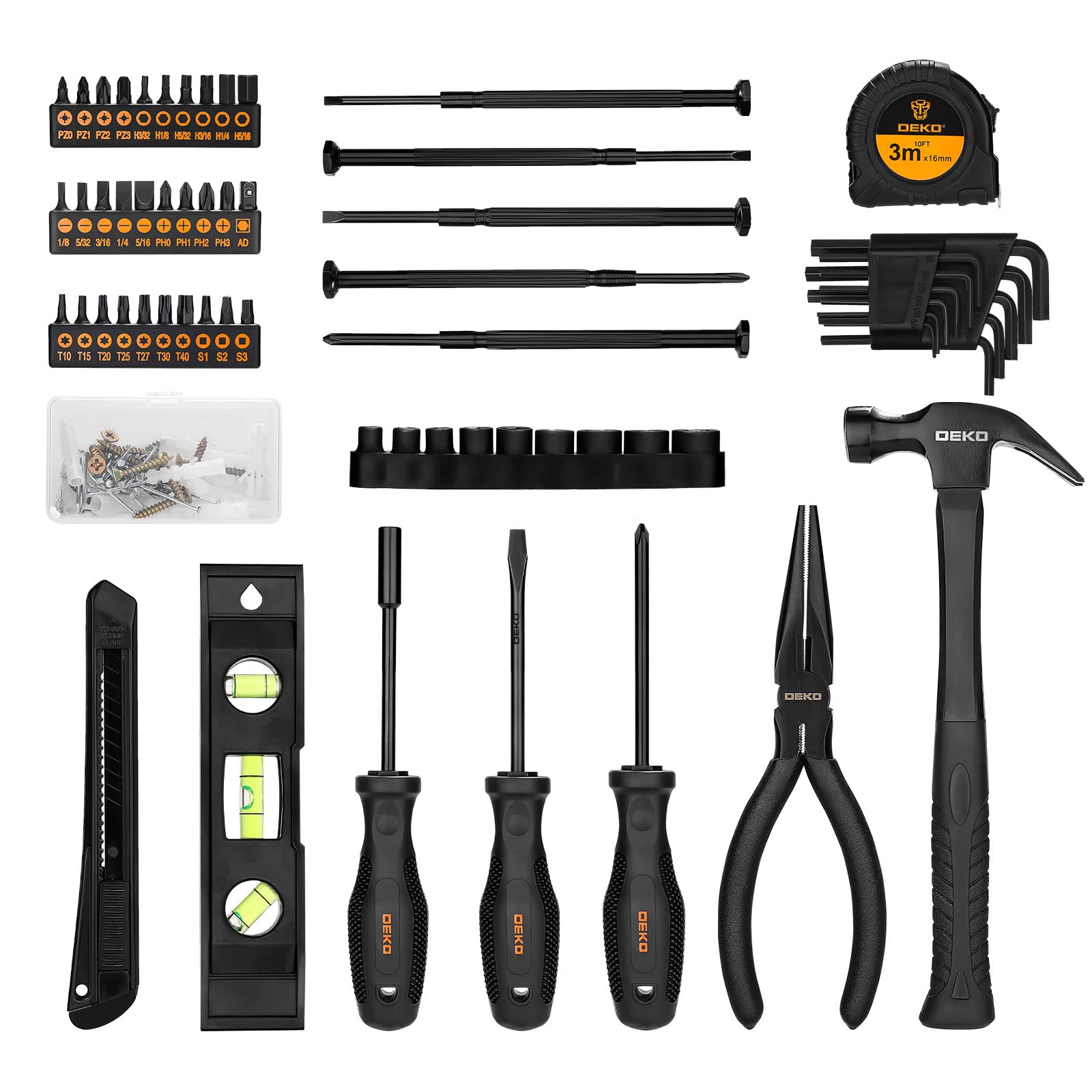 DEKOPRO 148-piece collection emphasizes durability and precision for home maintenance.