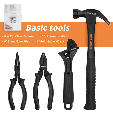 DEKOPRO adjustable wrench helps tackle furniture assembly and general tightening.