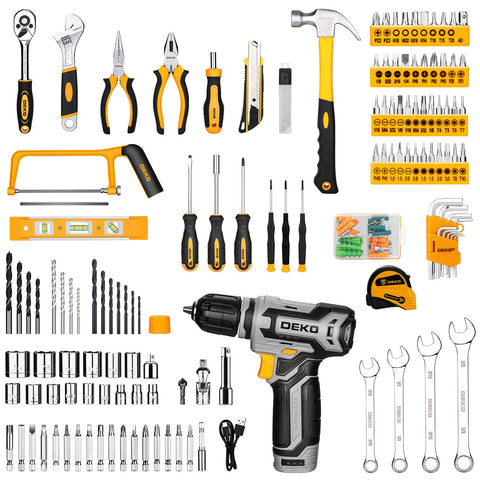 DEKOPRO 238-piece toolkit organization keeps tools neatly accessible during projects.