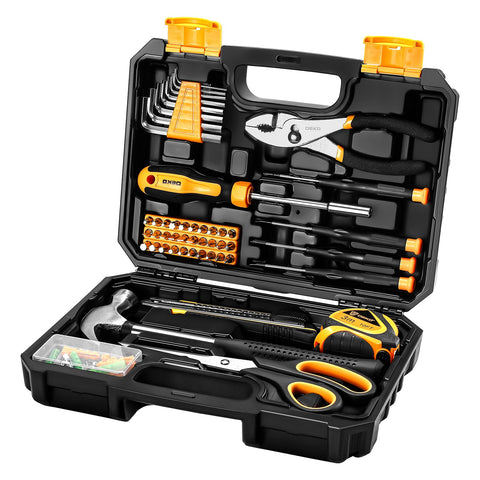 DEKOPRO 50-piece tool kit case front view for easy transport.