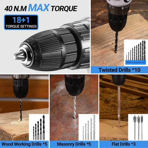 DEKOPRO blue drill aiding furniture assembly and repairs