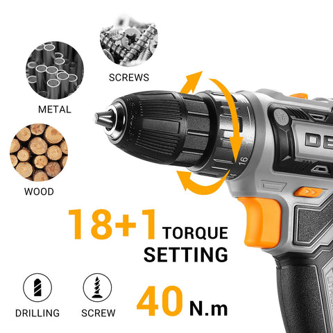 DEKOPRO charger 20V ensures quick recharges for faster project progression.