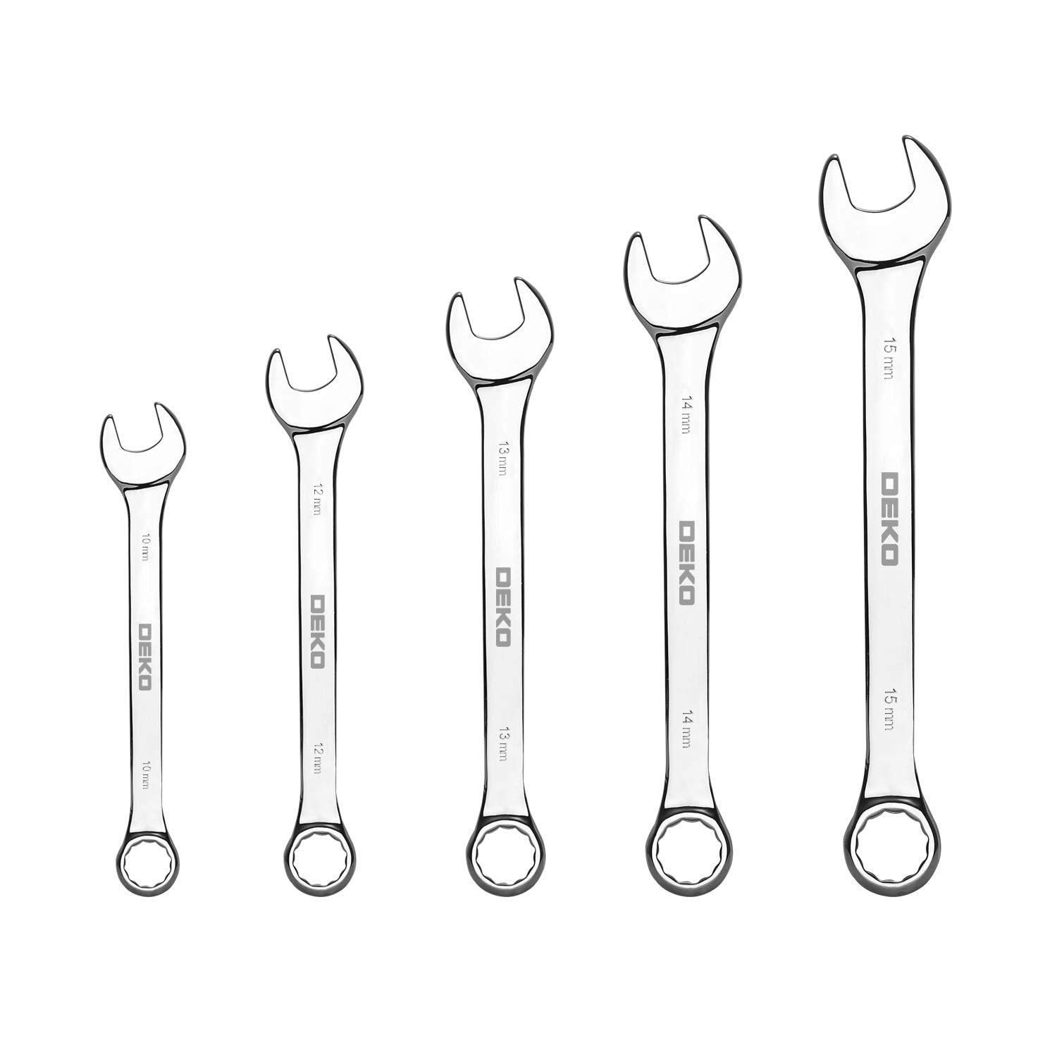 DEKOPRO combination wrenches included for versatile repairs