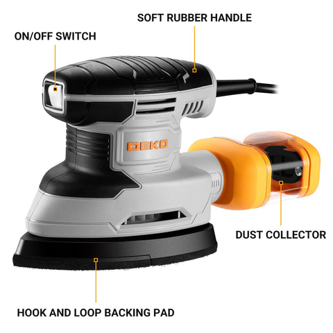 DEKOPRO detail sander attachments for precise corners