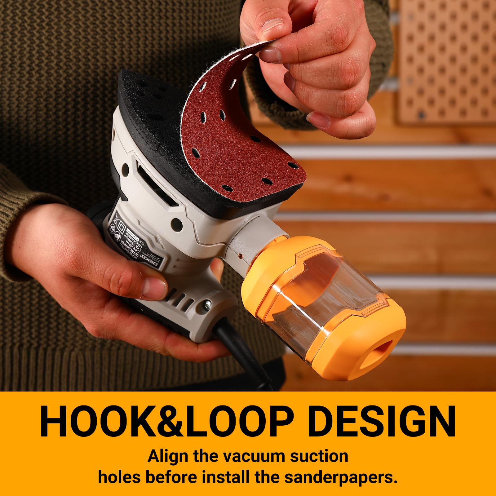 DEKOPRO hook-and-loop pad enables quick paper changes