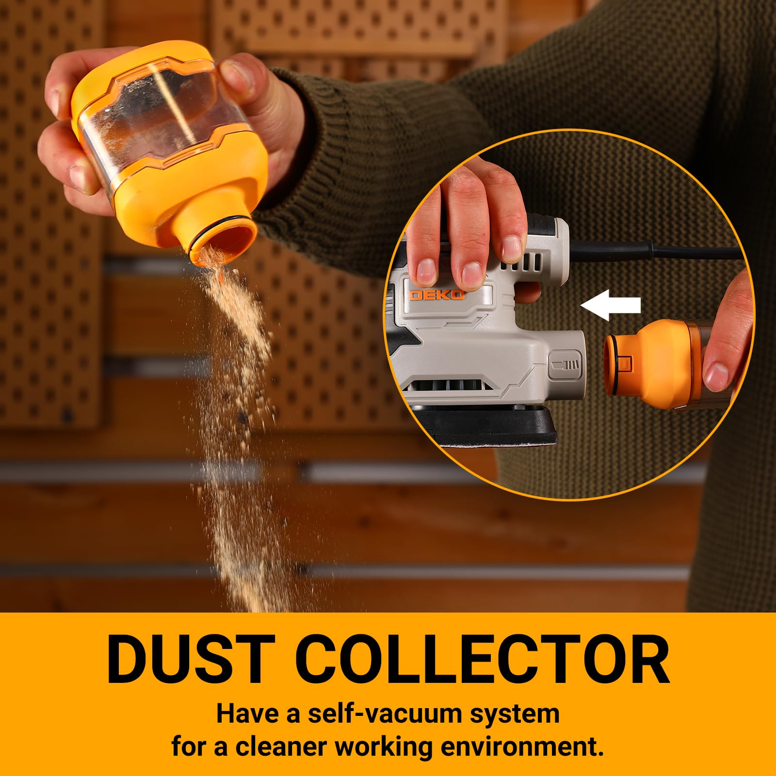 DEKOPRO 12-piece sandpaper set for versatile tasks