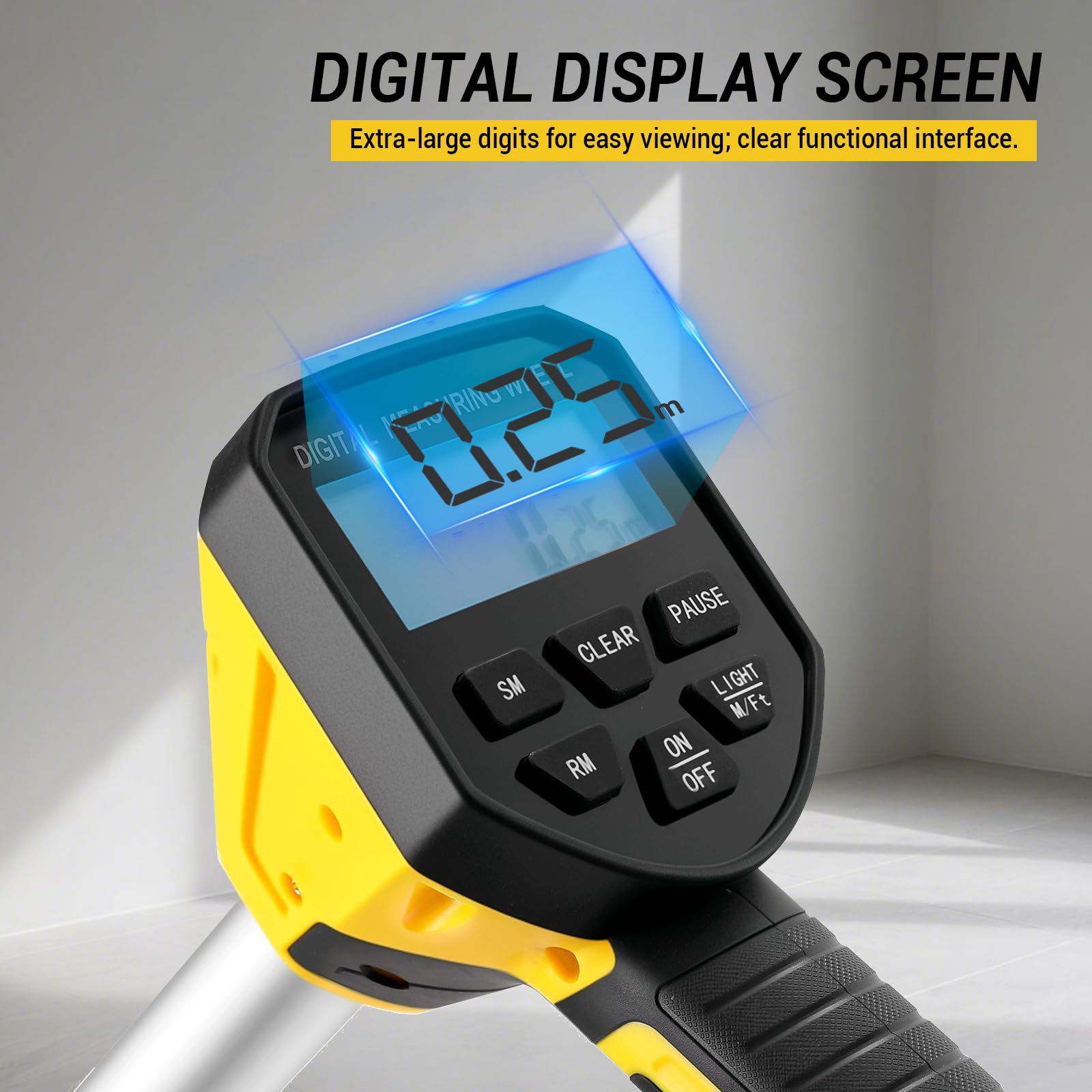 DEKOPRO digital measuring wheel includes a storage bag for portability