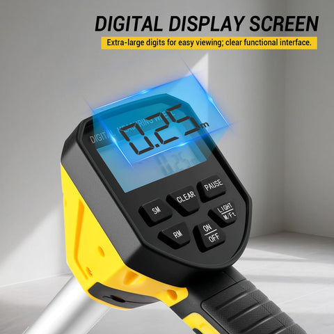 DEKOPRO digital measuring wheel includes a storage bag for portability