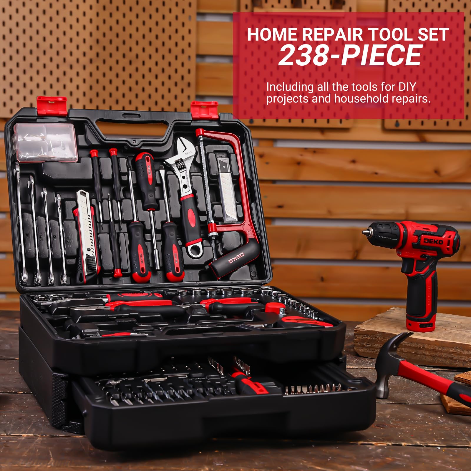 DEKOPRO Type-C charger enables quick recharges for DIY days.