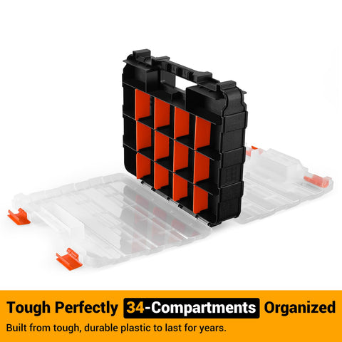 DEKOPRO double-side organizer with detachable design for extra storage