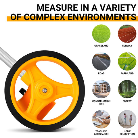 Extended to 38 inches for versatile measurements with the DEKOPRO wheel.