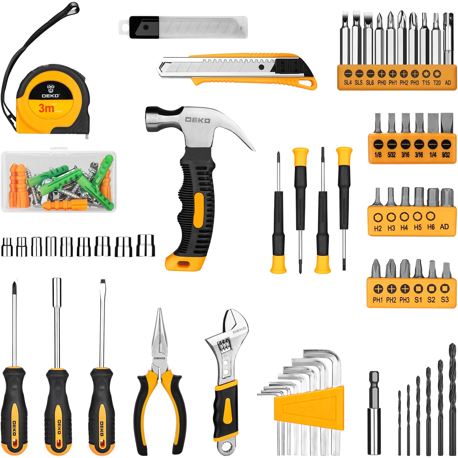 DEKOPRO precision screwdriver set for small fasteners and detail work