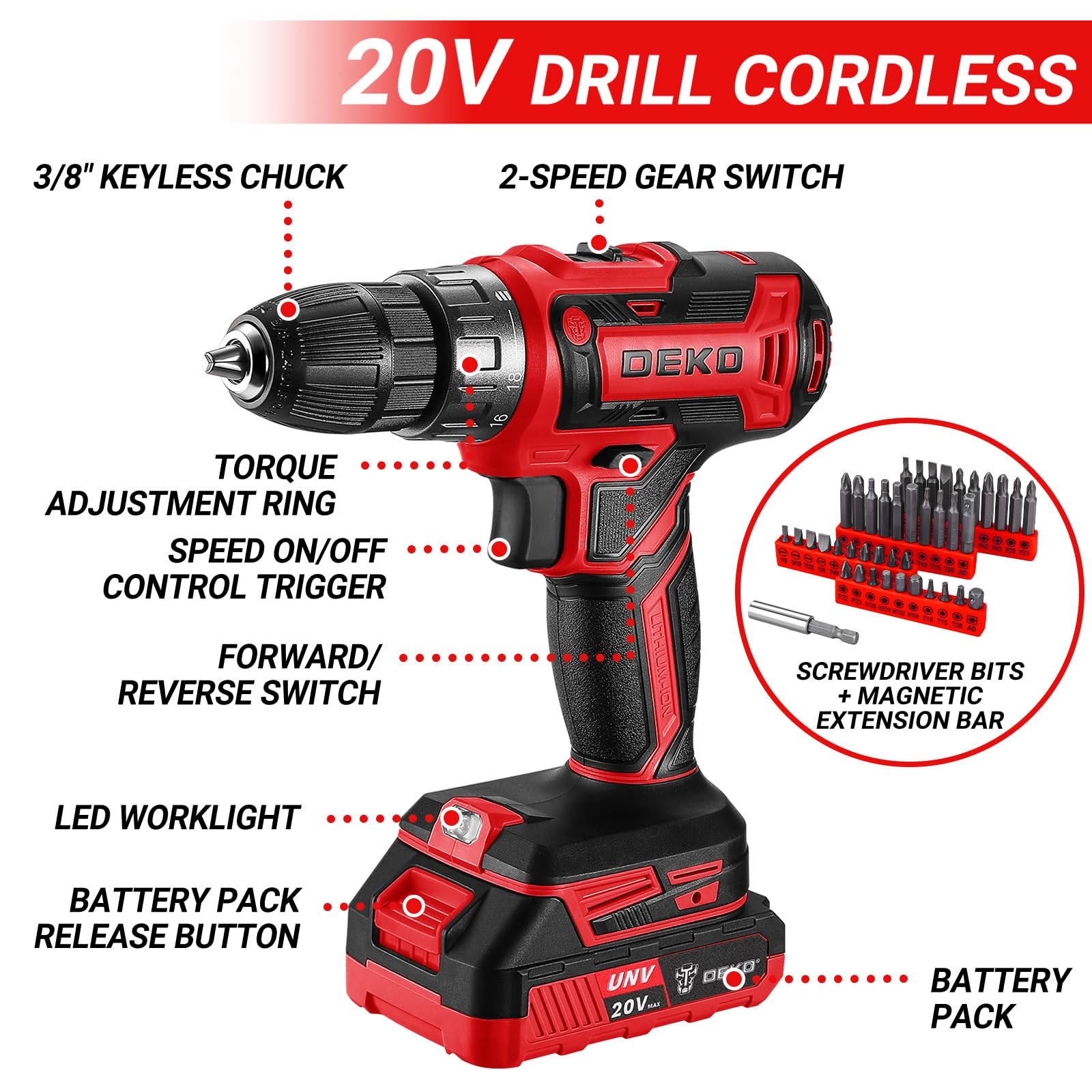DEKOPRO compact toolbox keeps tools organized and portable
