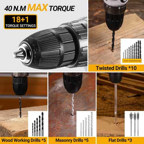 DEKOPRO screwdrivers and bits set for versatile fastening tasks.