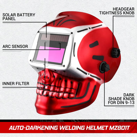 DEKOPRO solar powered helmet with CR2032 battery