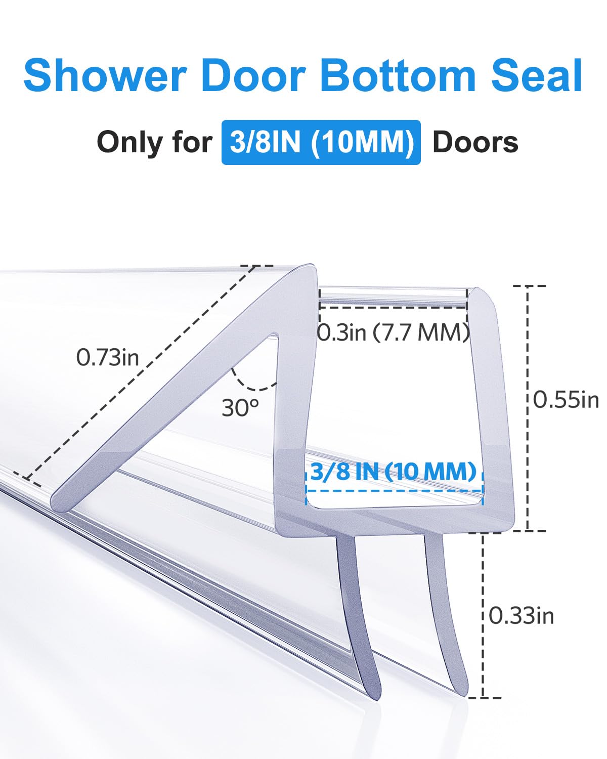 Delamu 3-pack door seal snaps on easily to replace worn seals