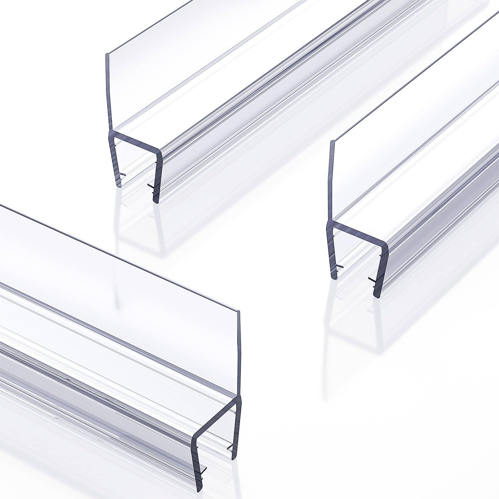 Delamu shower door side seal on a 39.3-inch strip provides leak protection.