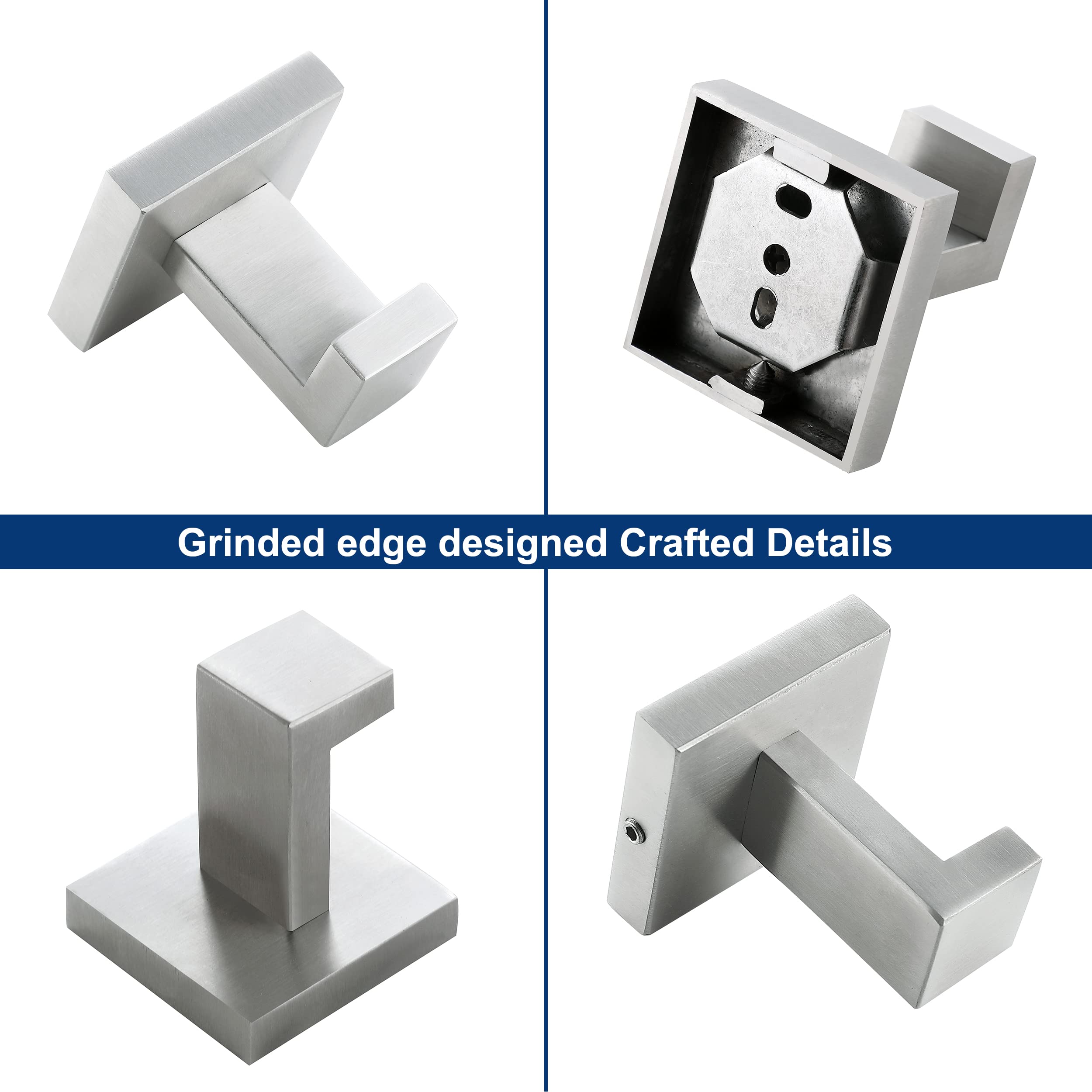 Delarkusi four-pack packaging shows ample hooks for full bathroom or entryway kit