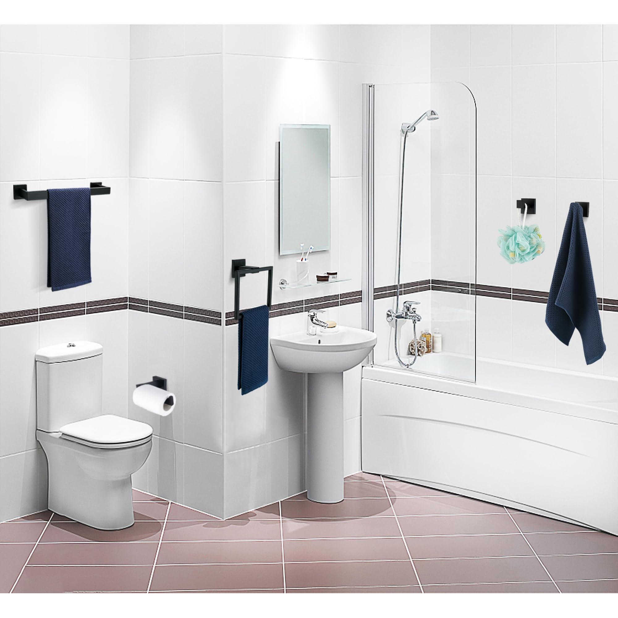 Delarkusi towel ring 160mm keeps hand towels neat and accessible.