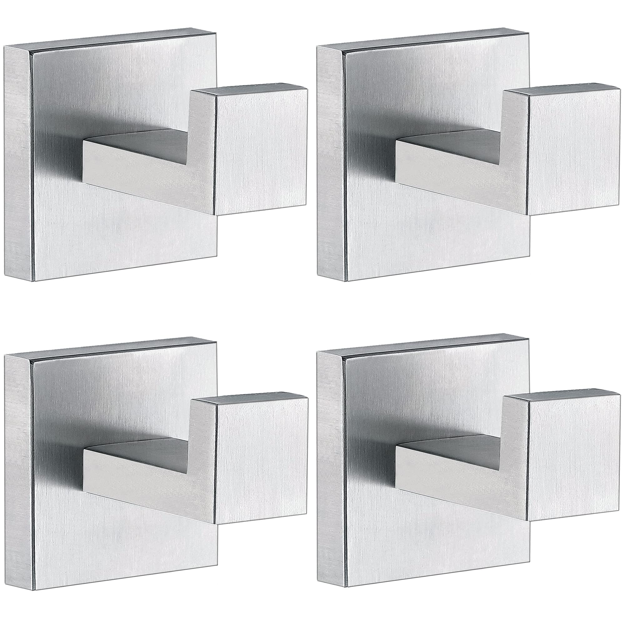 Delarkusi towel hook in brushed nickel close-up highlighting durable, rust-resistant stainless steel for bathrooms