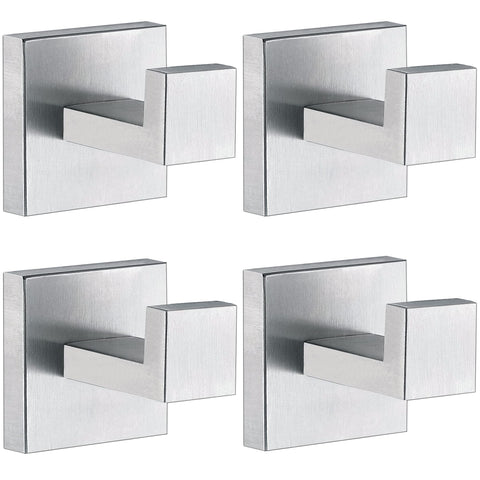 Delarkusi towel hook in brushed nickel close-up highlighting durable, rust-resistant stainless steel for bathrooms