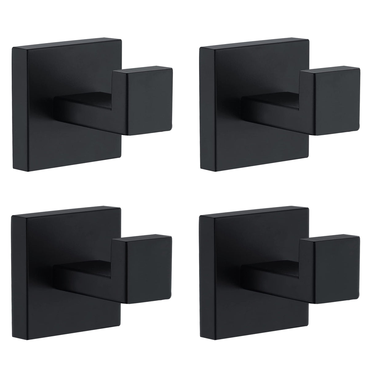 Delarkusi towel hooks in matte black for bathroom organization and quick towel access