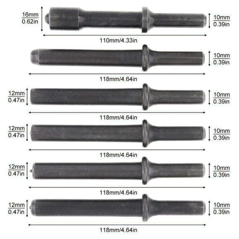 Dele 0.401 shank rivet bits compatibility with popular air hammers