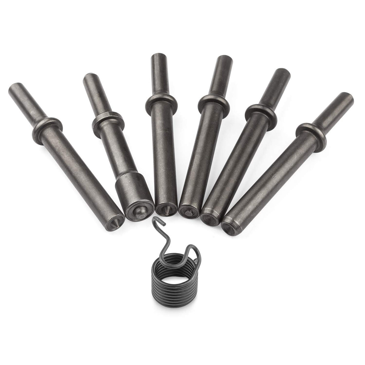 Dele 7-Pcs Air Hammer Rivet Bit Set ready for metalworking tasks