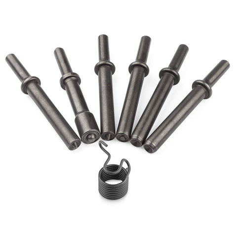 Dele 7-Pcs Air Hammer Rivet Bit Set ready for metalworking tasks