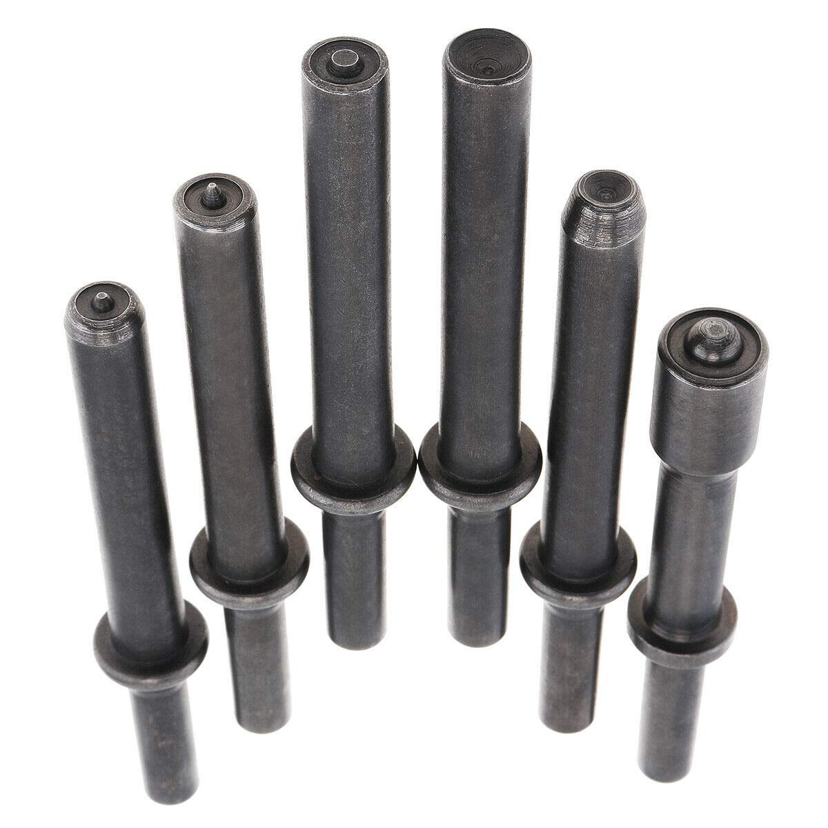 Dele smoothing rivet bits for hollow, solid, and half-hollow rivets