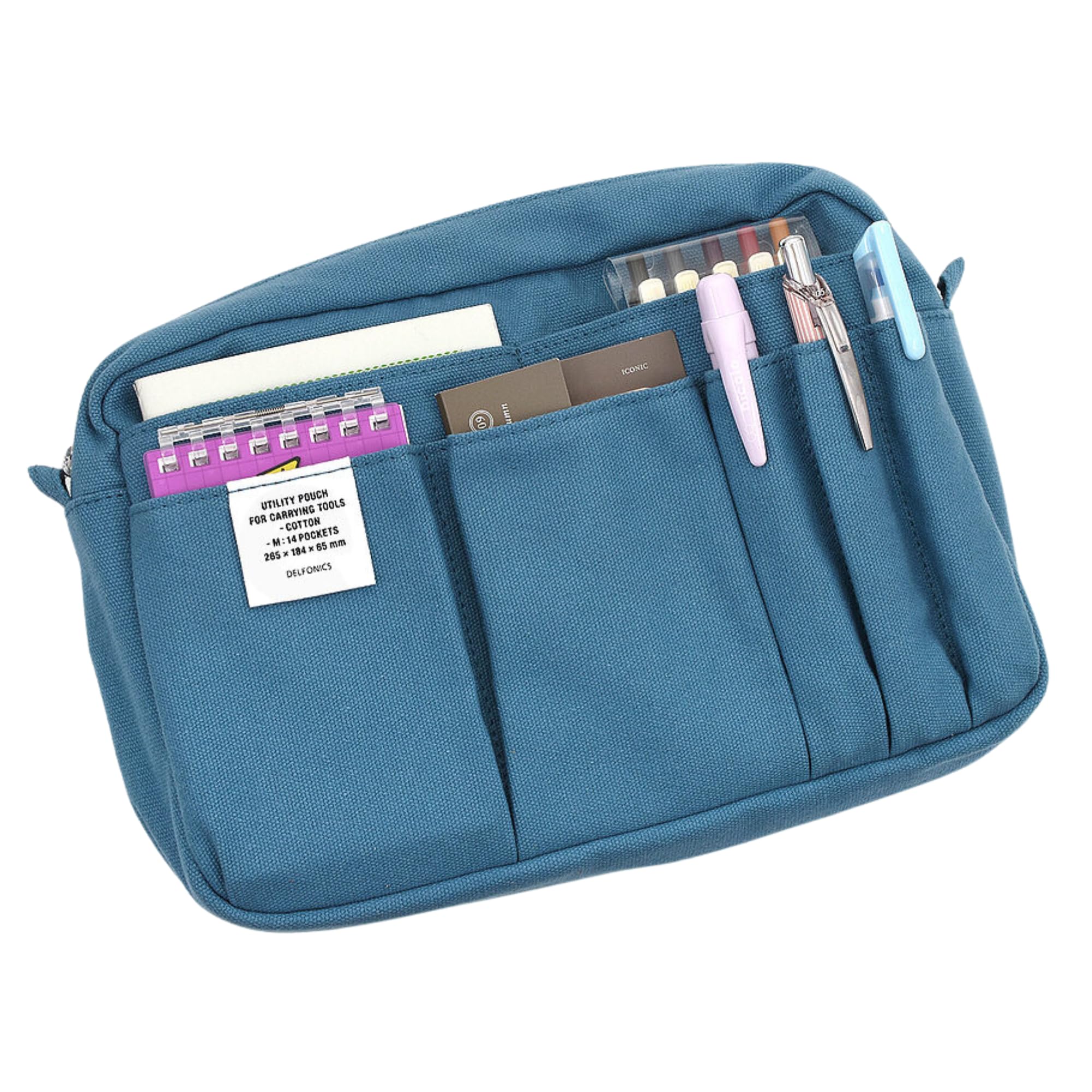 Delfonics Inner Carrying Case Pink front pockets for small item organization