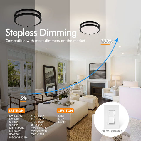 Delightown 5CCT selectable ceiling light lets you set the mood easily.